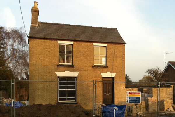 Single-fronted period home under renovation